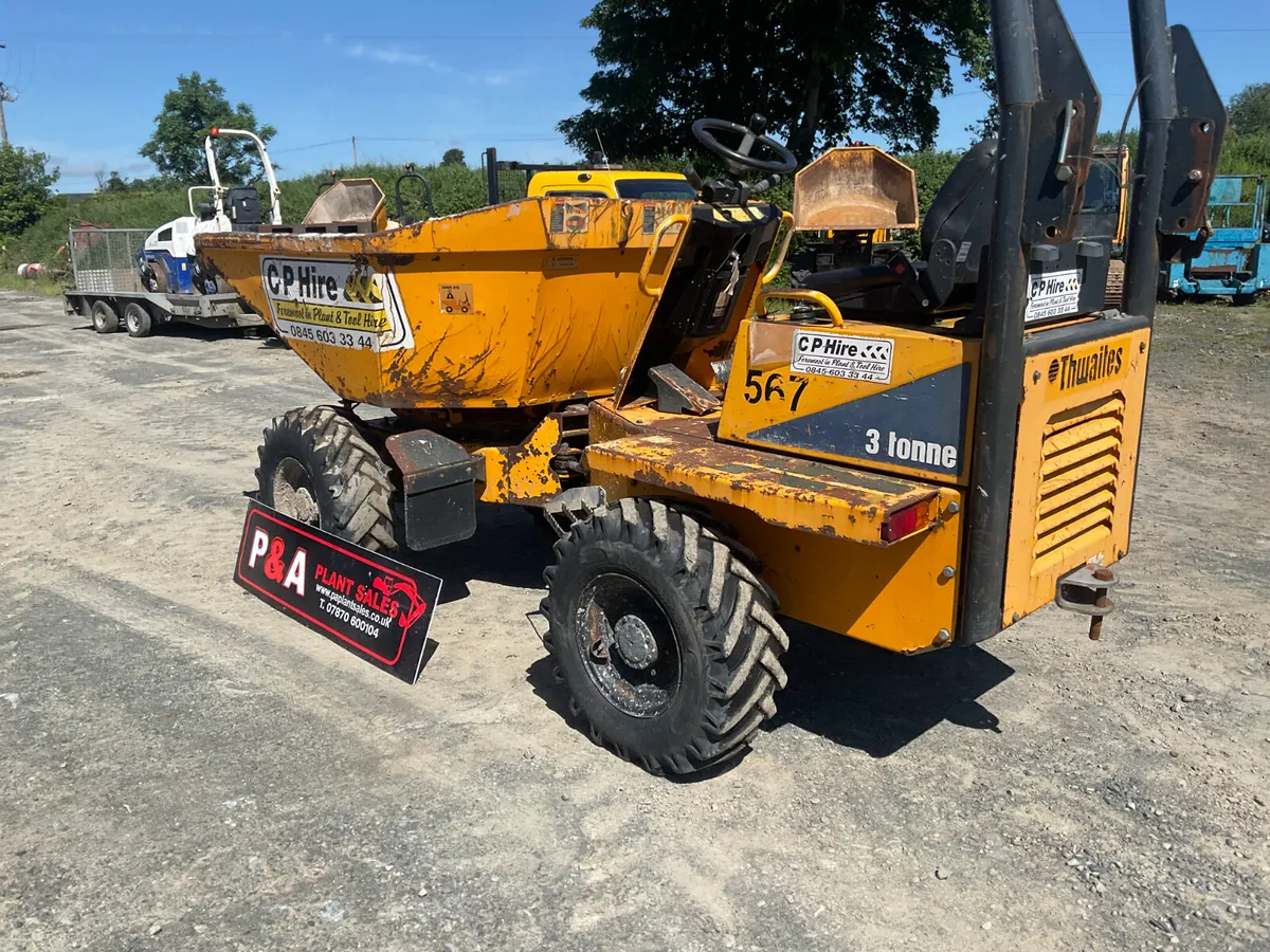 Thwaites 3 ton swivel dumper - Image 2