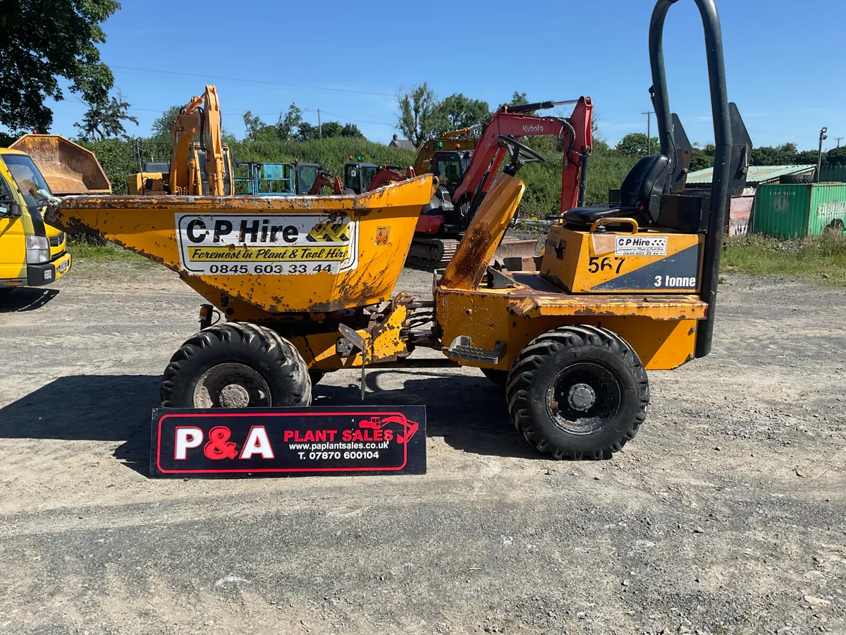Thwaites 3 ton swivel dumper - Image 1