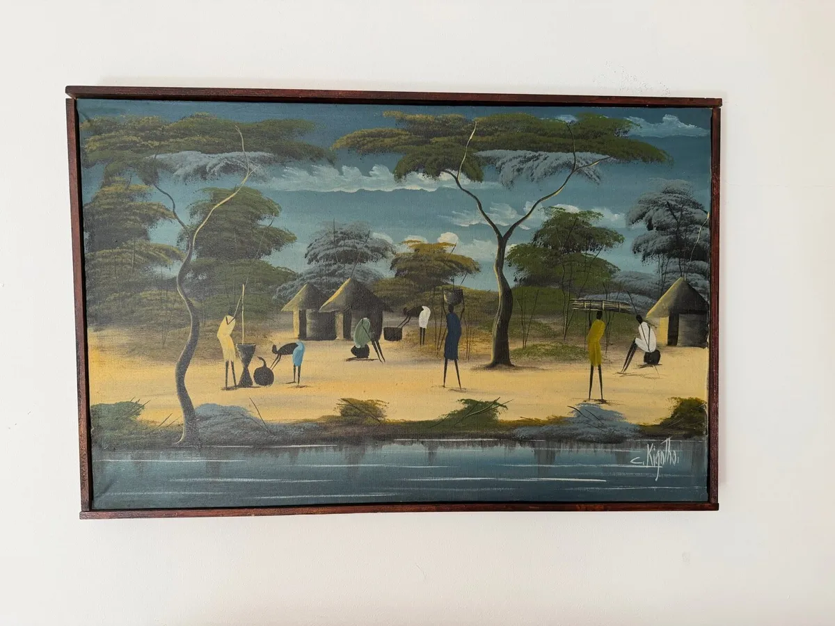 Framed Signed Oil Painting - Image 1