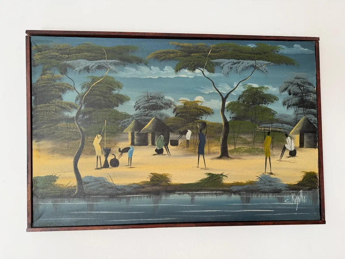 Framed Signed Oil Painting - Image 3