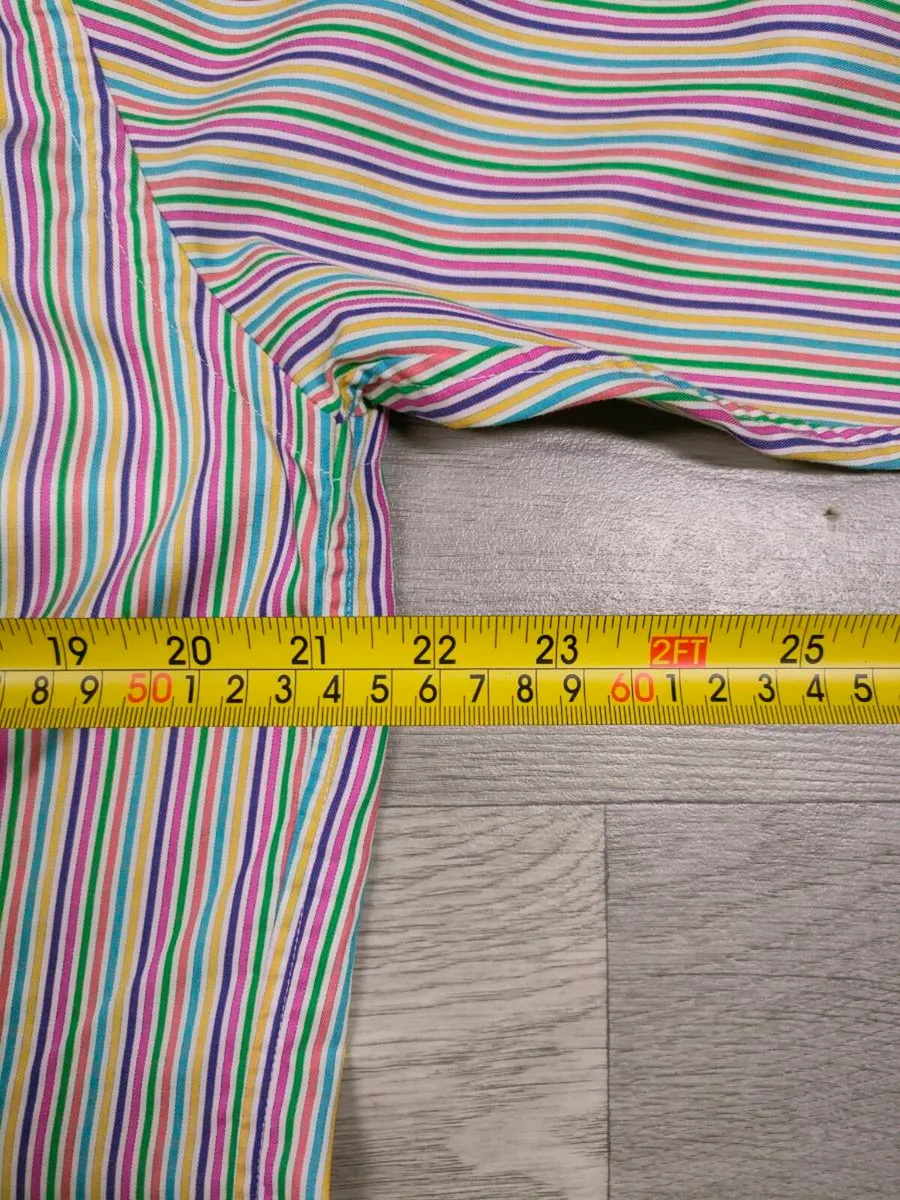 Eton Multicolour Striped Shirt Mens Medium - Image 4