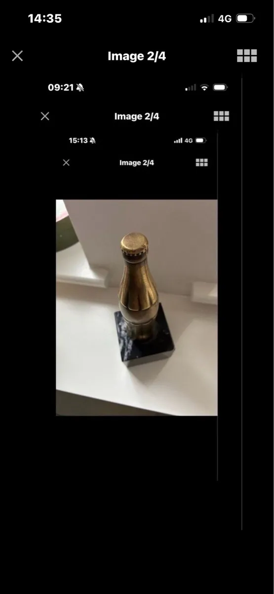 Rare Coca Cola Brass Bottle - Image 3