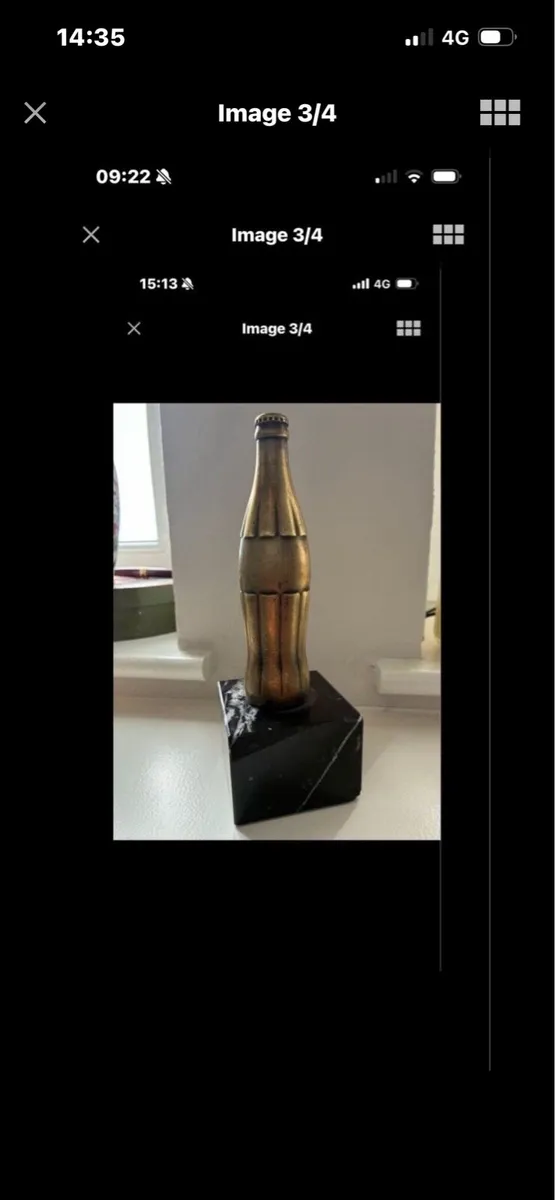 Rare Coca Cola Brass Bottle - Image 1