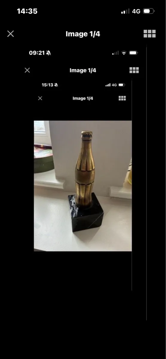 Rare Coca Cola Brass Bottle - Image 2