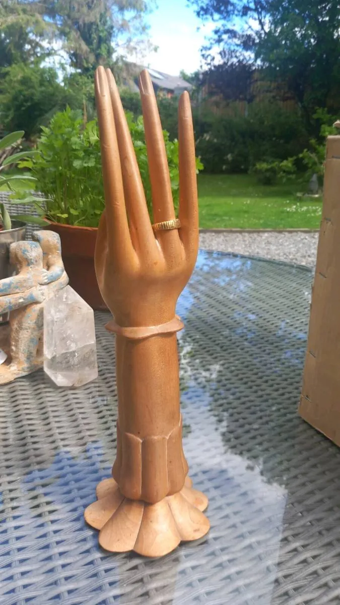 Bali hand-carved wooden hand, D18 - Image 2