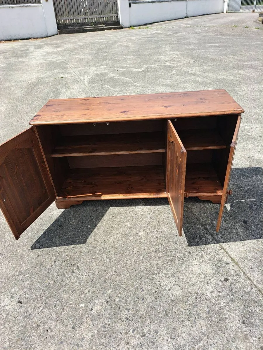 Lovely solid wooden cabinet on wheels - Image 2