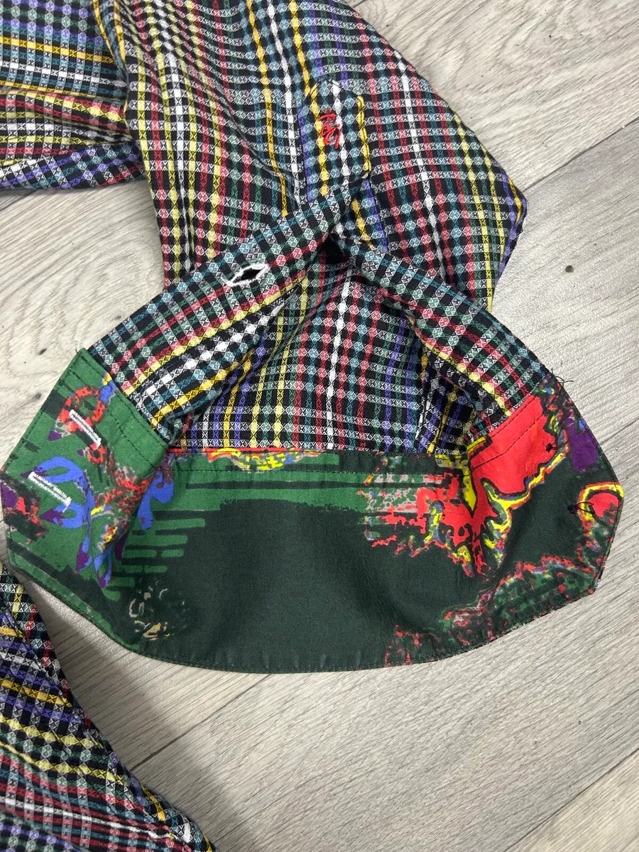 Robert Graham Cotton And Silk Check Shirt Mens XL - Image 3