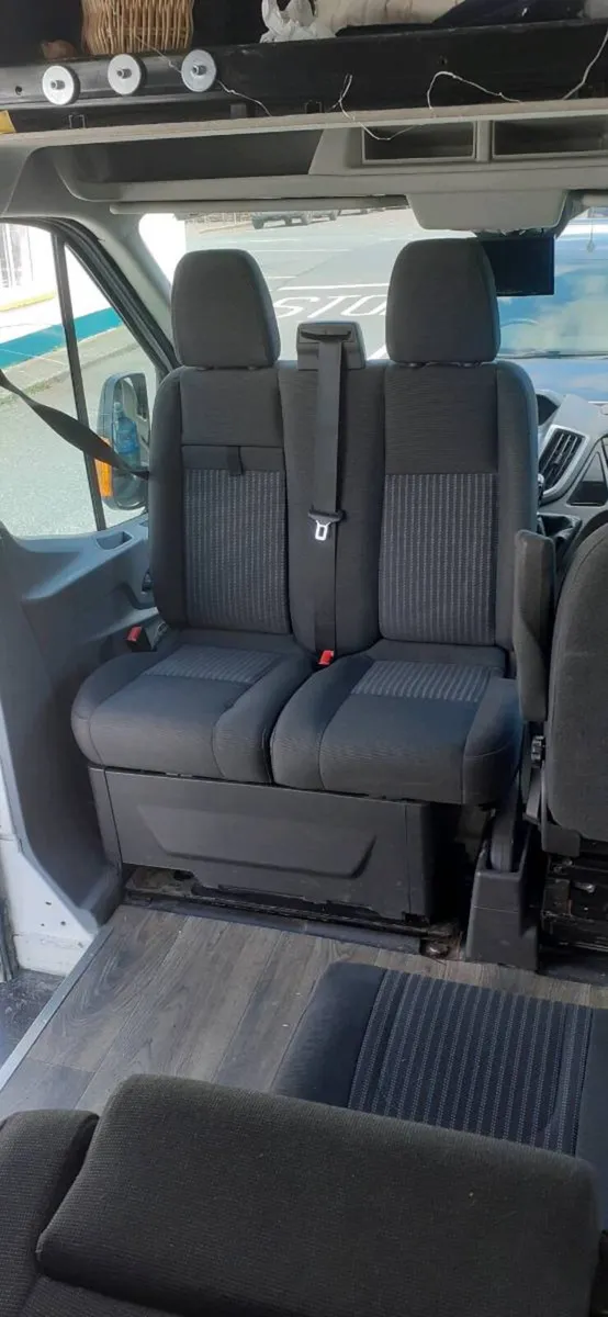 Transit Mk8 Double Seat & Swivel Base - Image 1