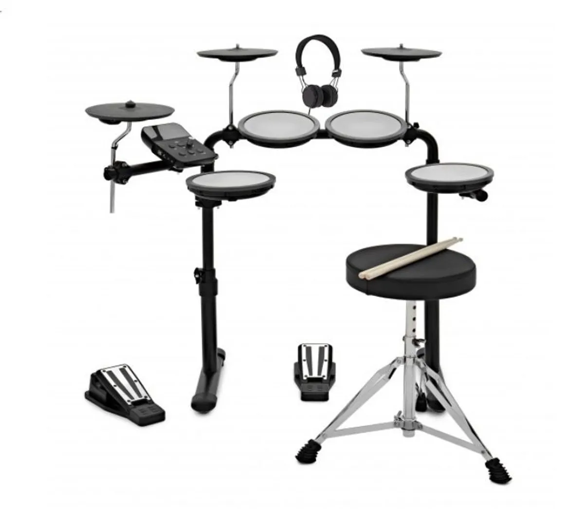 VISIONDRUM Electronic Drum Kit with Stool and Headphones - Image 1