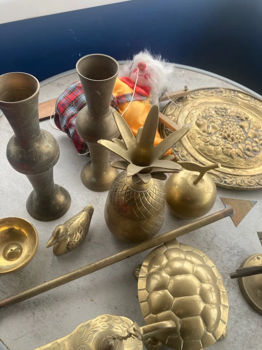 Collection of brass antiques from India - Image 3
