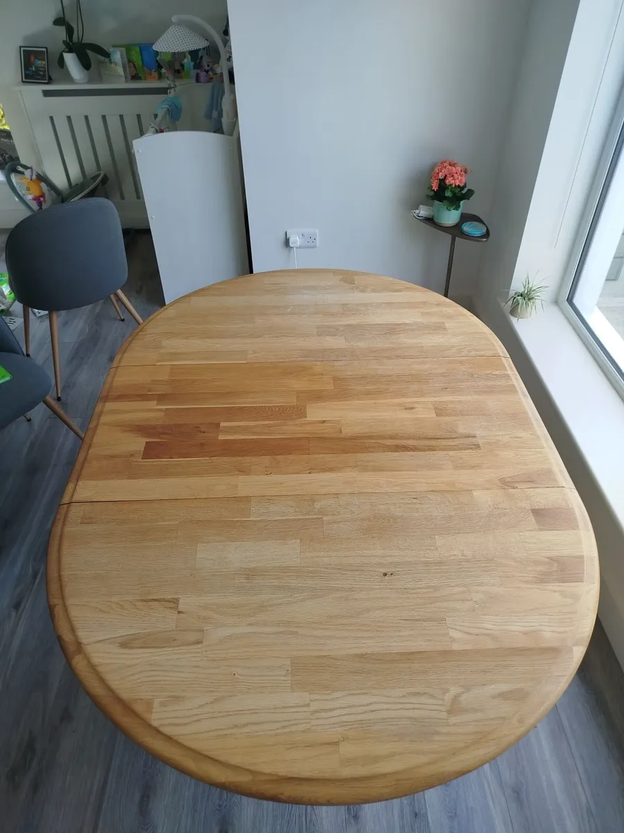 Extendable Oak Kitchen Table - Image 3