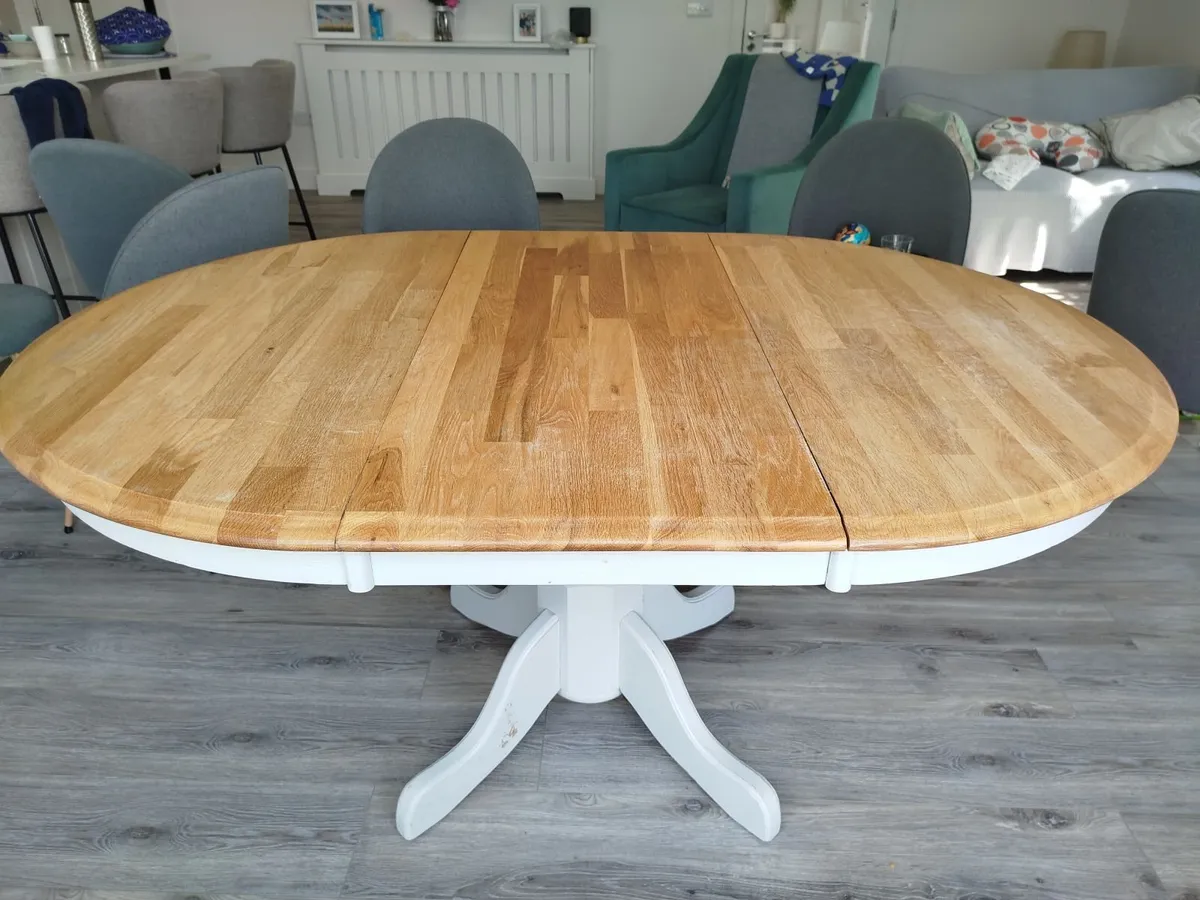 Extendable Oak Kitchen Table - Image 1