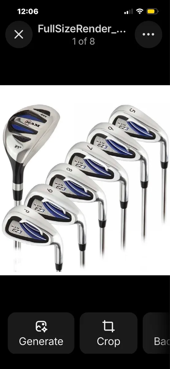 Men’s Ram Golf Clubs Set Irons & Hybrid NEW - Image 1