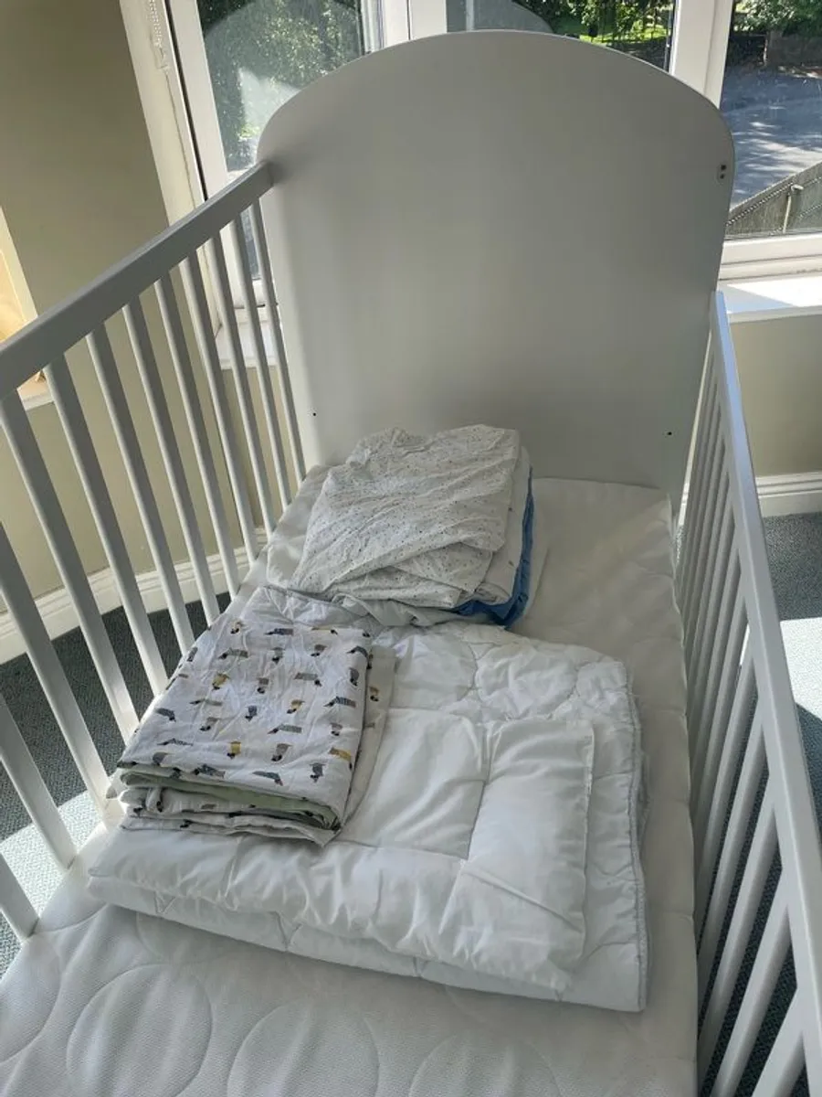 IKEA Gonatt Cot Bed and Bedding Bundle - Image 1