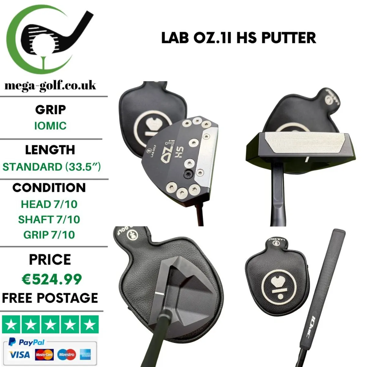 LAB OZ.1i HS Putter / 33.5'' - Image 1
