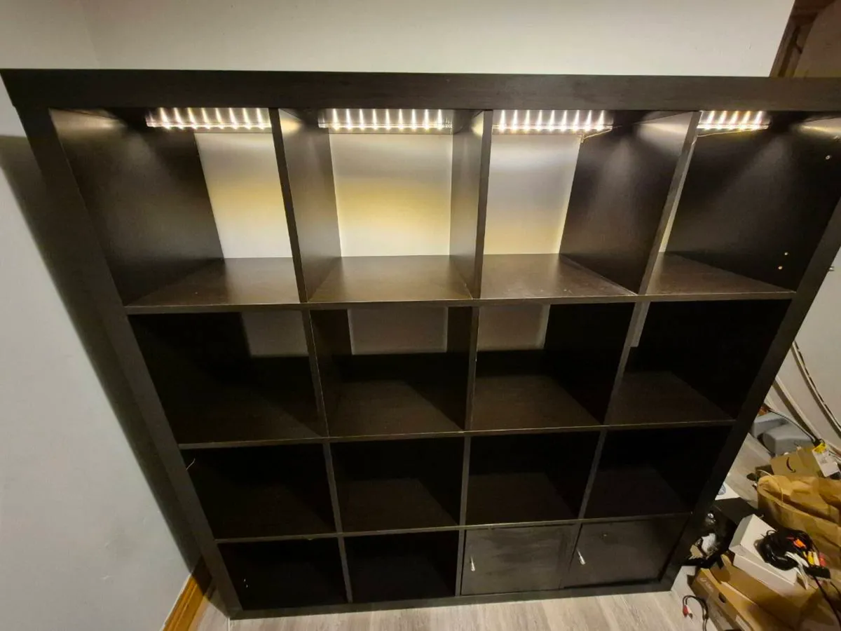 Ikea kallax 4x4 dark brown / black - Image 2