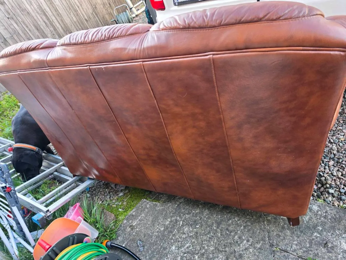 Sofa leather couch - Image 3