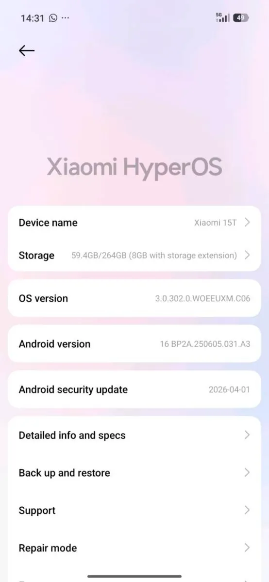 xiaomi 15t unlocked and boxed 256gb 24gb ram dual - Image 4