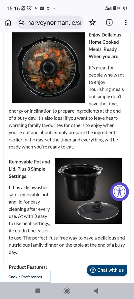 Russell Hobbs 3.5L Slow Cooker - Brand New - Image 4