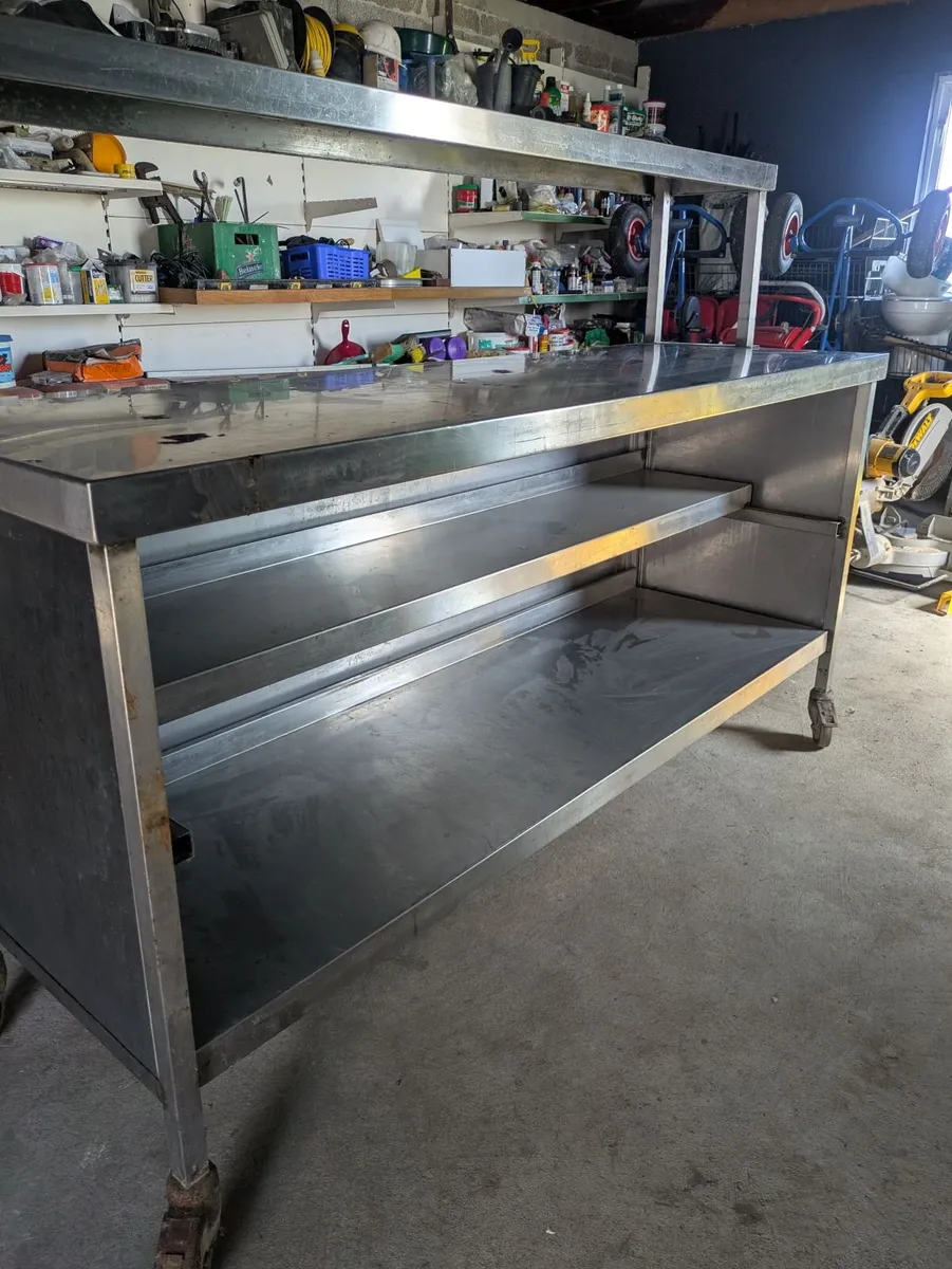 Stainless steel table worktop - Image 3