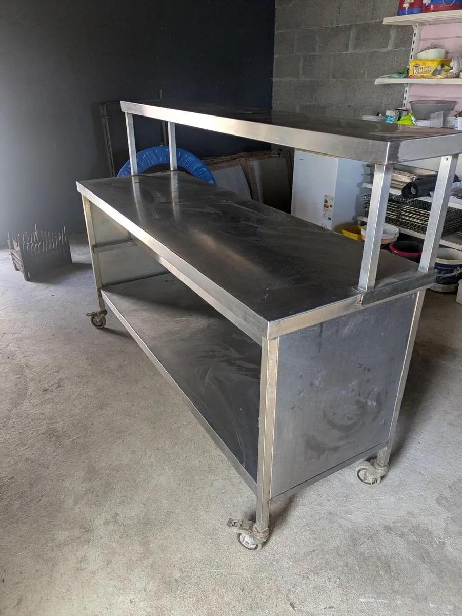 Stainless steel table worktop - Image 1