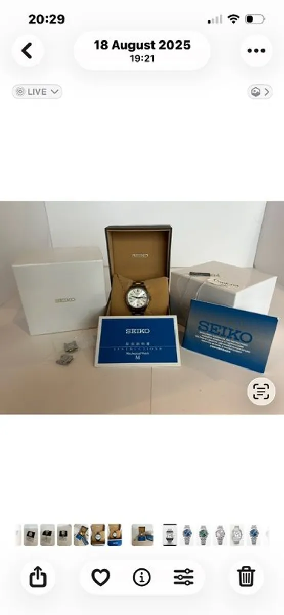 Seiko Sarx men's automatic watch - Image 1