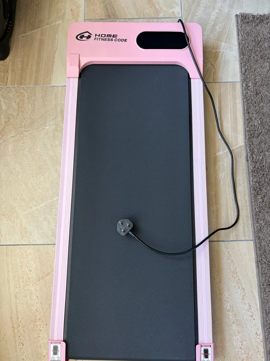 Pink walking pad treadmill - Image 1