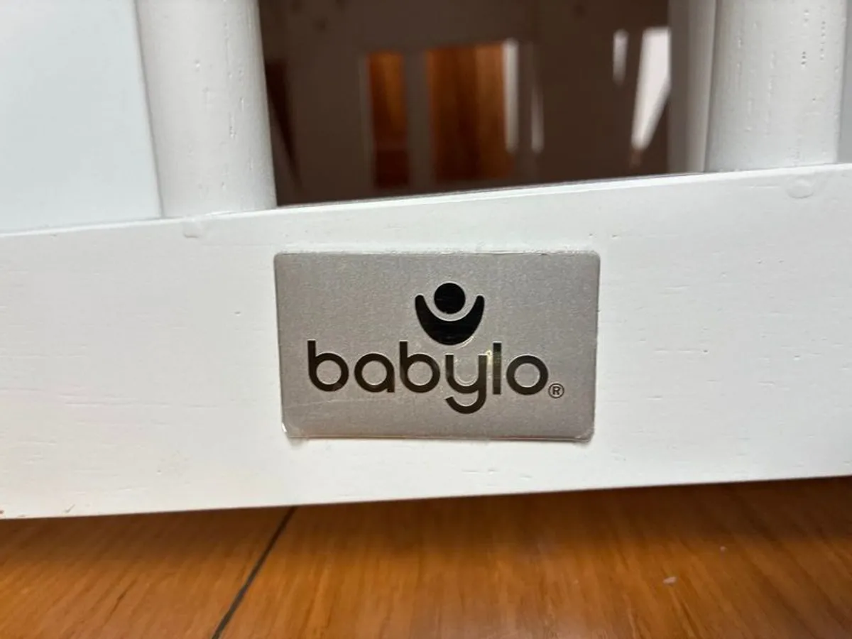Nursery rocking chair. Babylo Brompton Glider & Footstool - Image 3