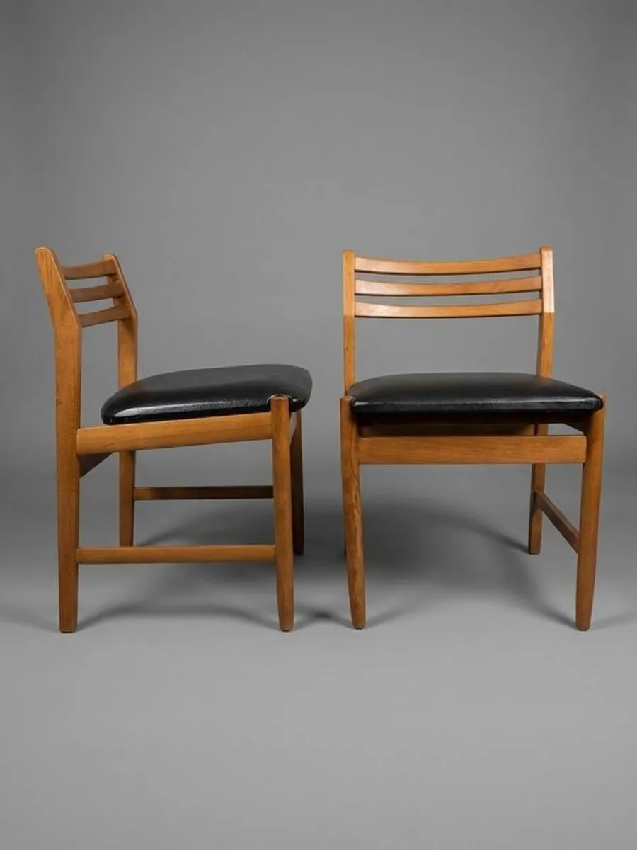 Set of Four Mid Century Dining Chairs - Image 2