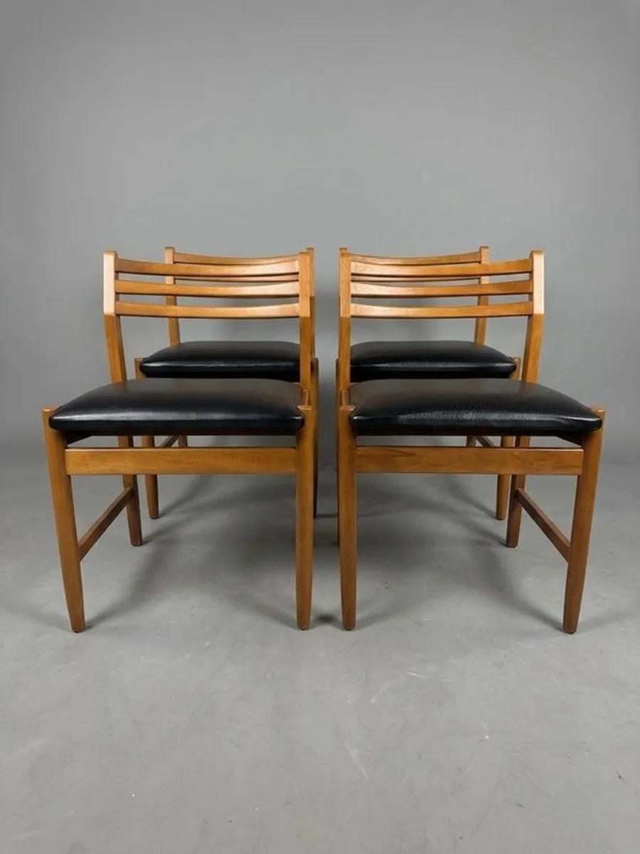 Set of Four Mid Century Dining Chairs - Image 3