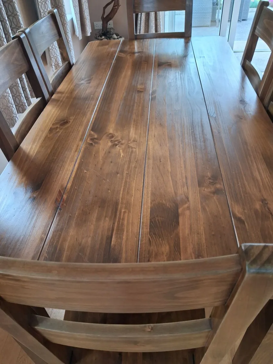 6 Dining table and chairs - Image 1
