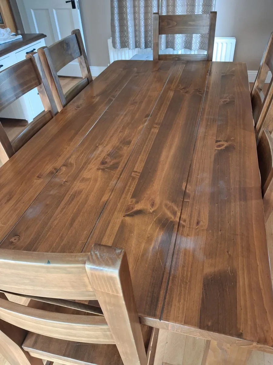 6 Dining table and chairs - Image 4