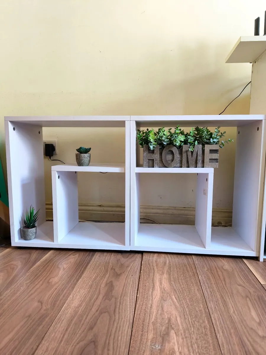 Set of 2 Cube Shelving Units - Image 1