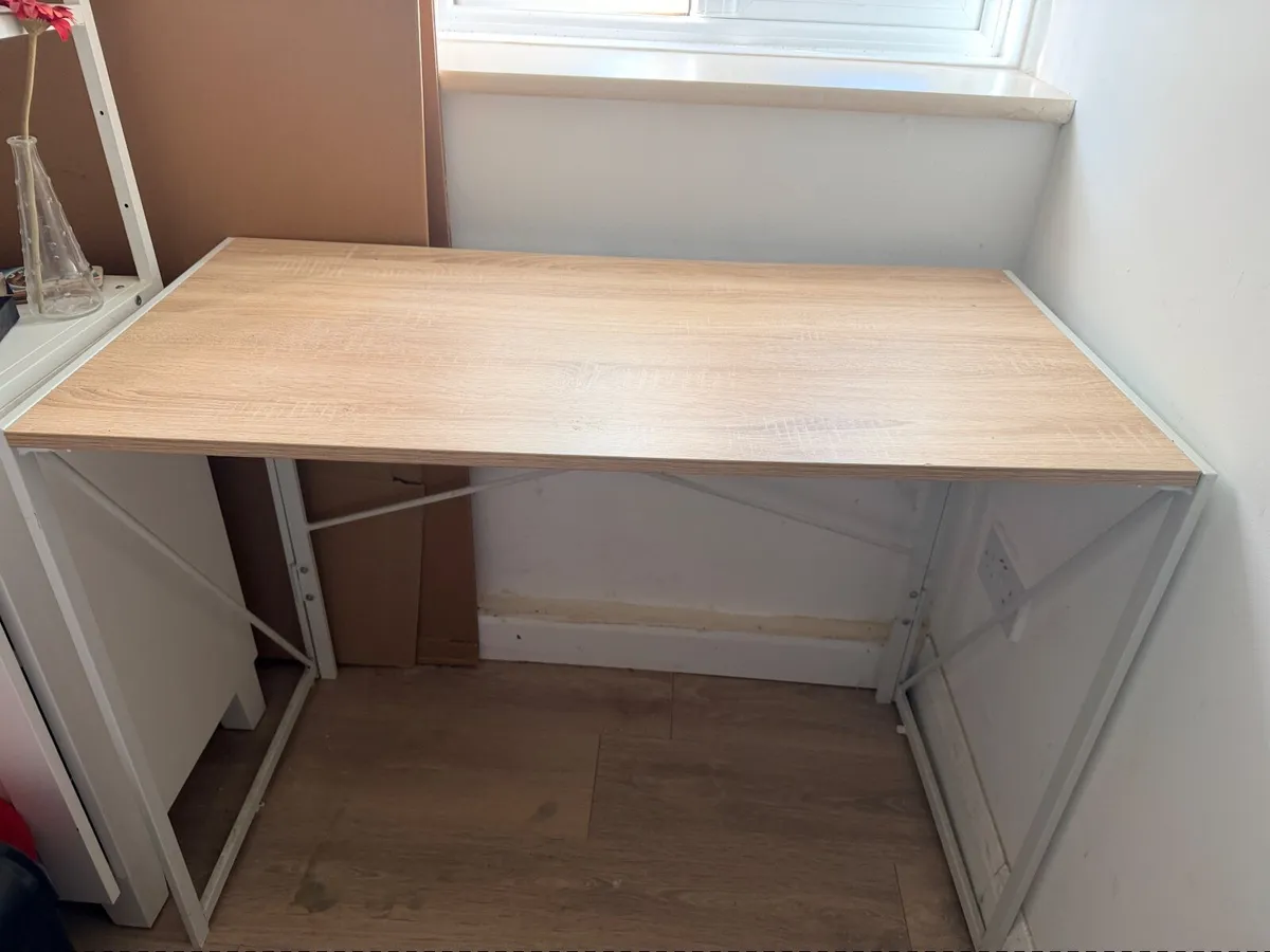 Folding table/desk 100x50x75cm - Image 1