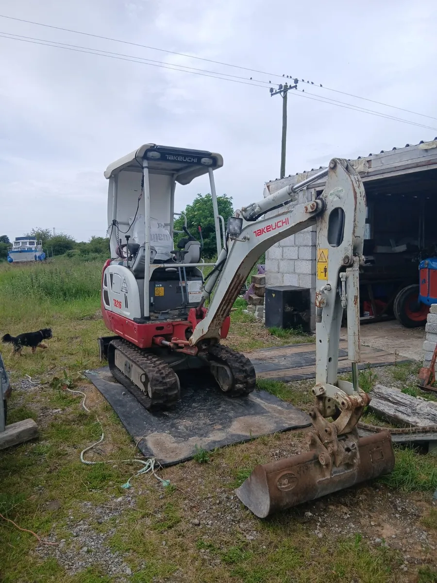 Takeuchi TB216 Digger  1.5 Tonne + Trailer - Image 1