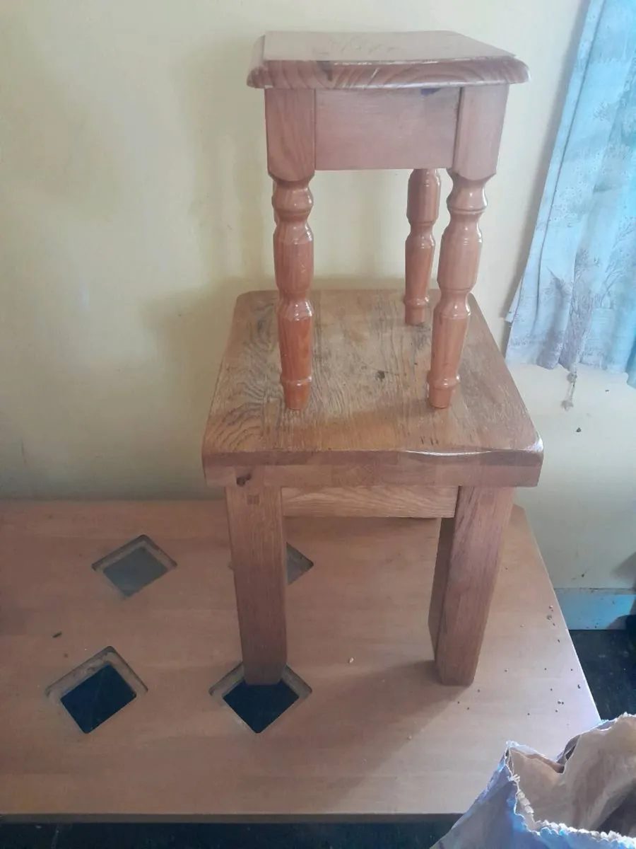 Solid pine small tables