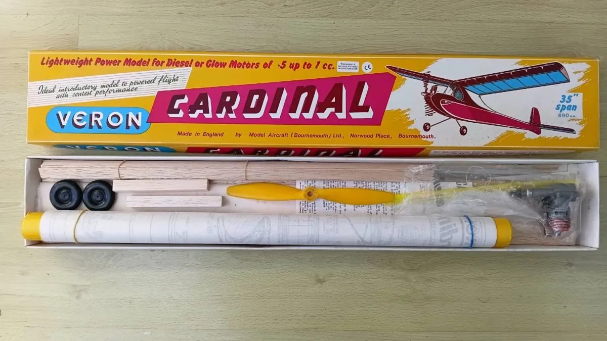 Vintage model aeroplane kit - Image 1