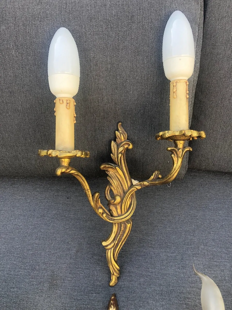 Brass wall lights - Image 2