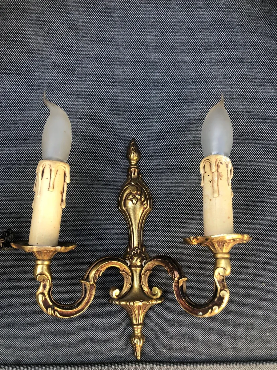 Brass wall lights - Image 3