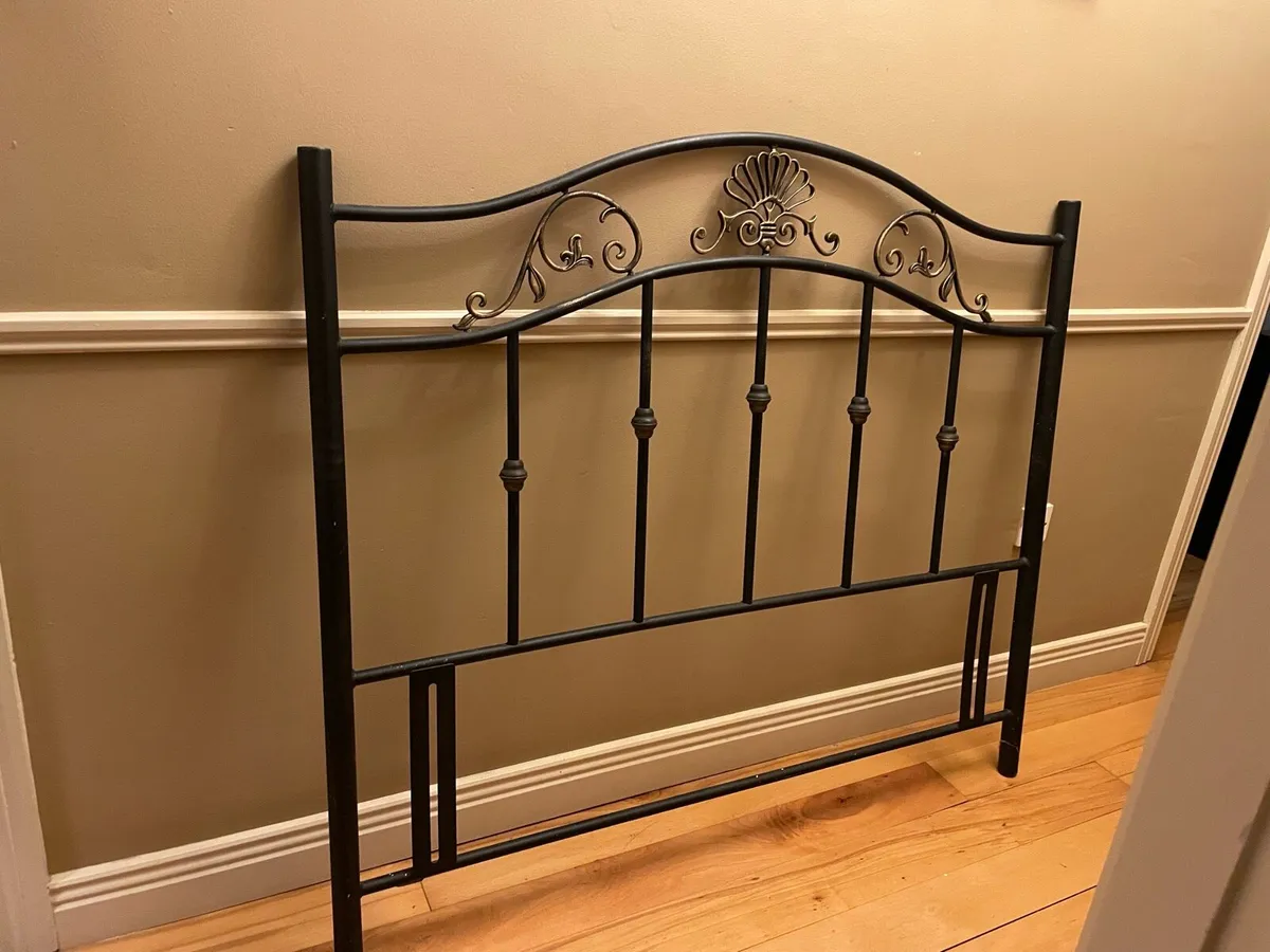 Cast iron headboard for double bed