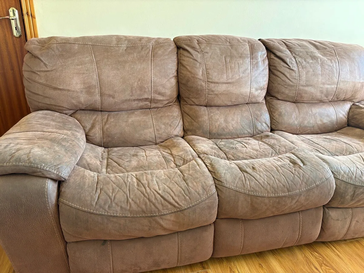 3 seater Couch for sale with armchair - Image 1