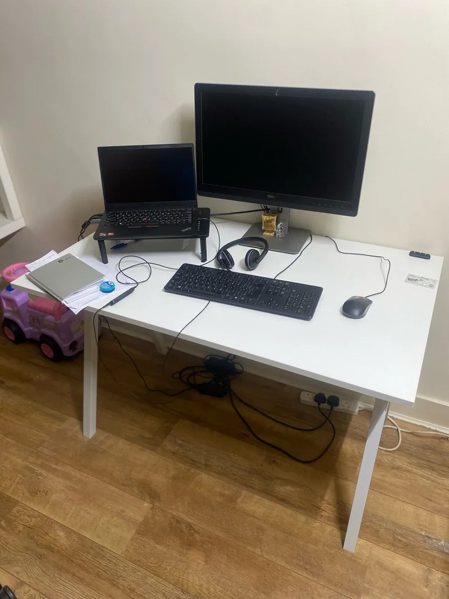 IKEA Trotten Desk White - Image 2