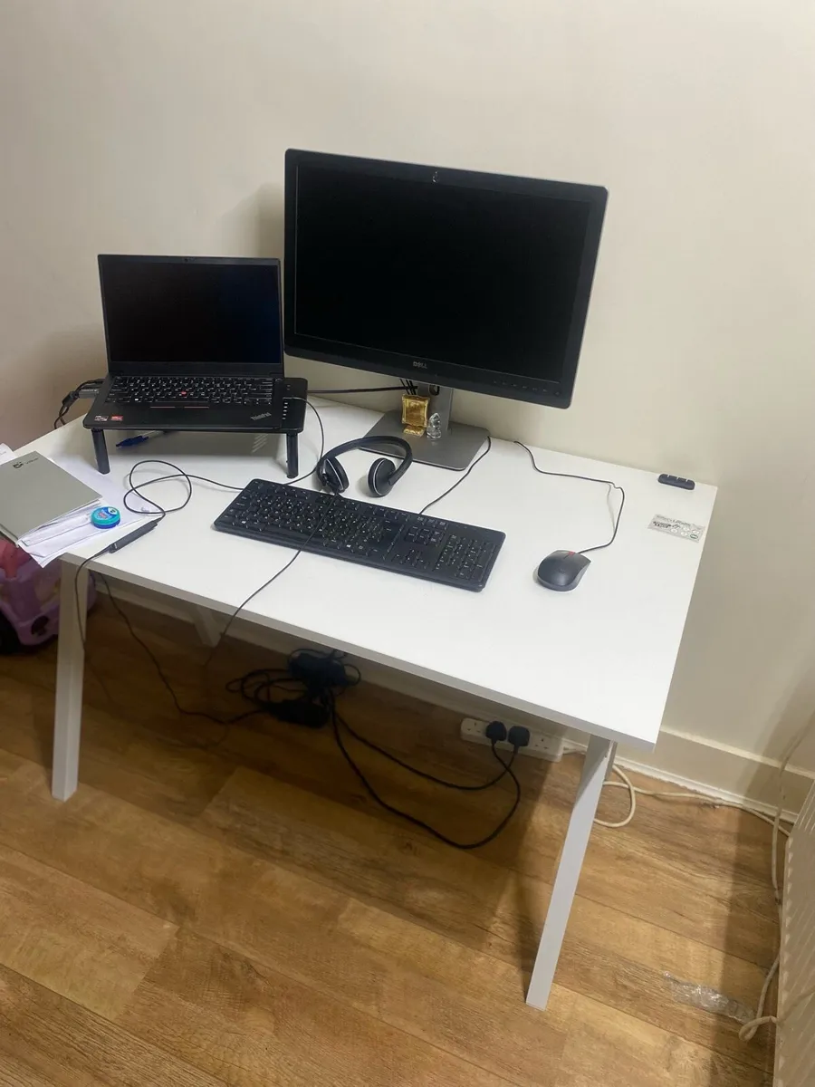 IKEA Trotten Desk White - Image 1