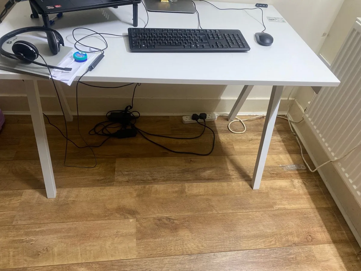 IKEA Trotten Desk White - Image 3