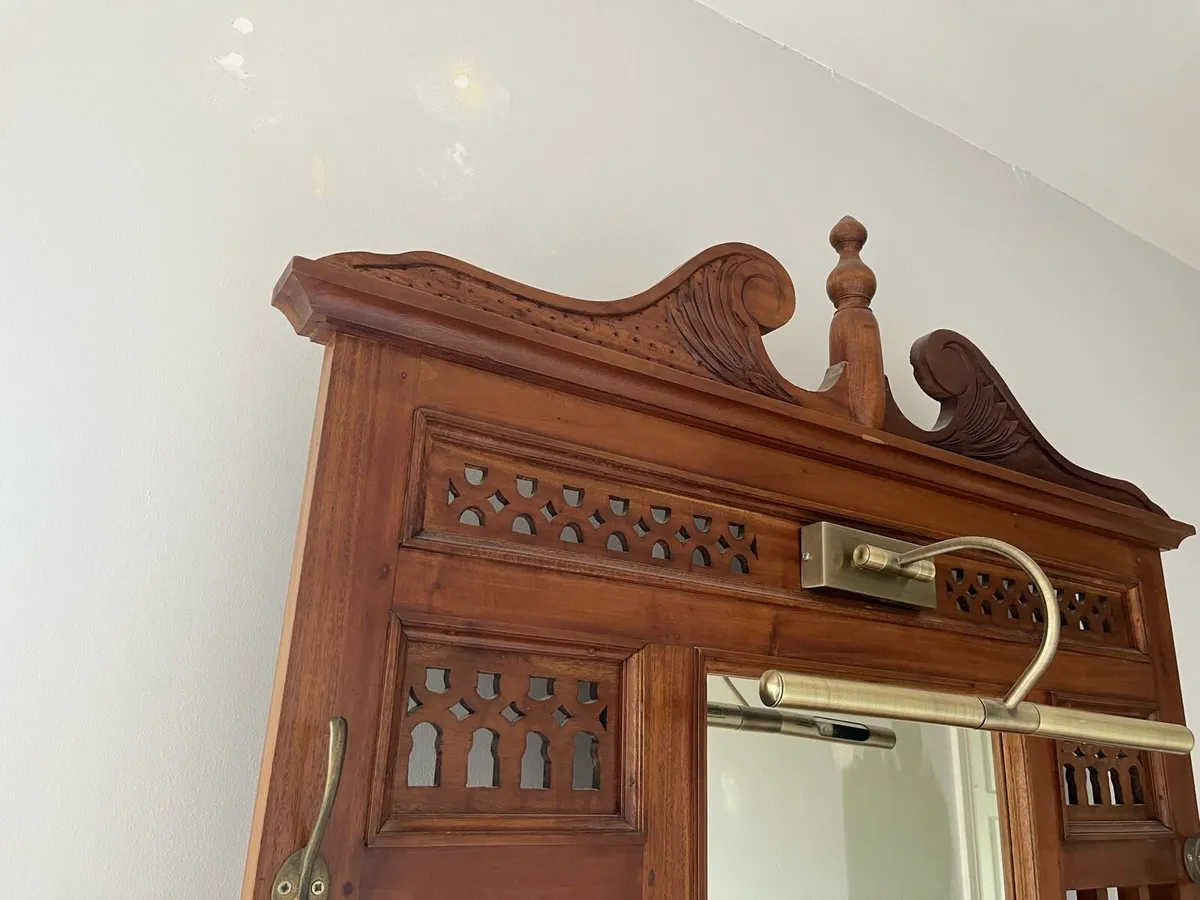 Antique style solid wood hall table - Image 2