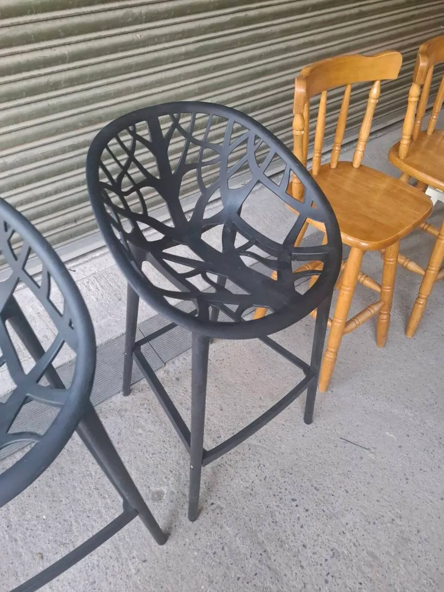 Modern Designer Bar Stools – Set of 3 (DELIVERY) - Image 4