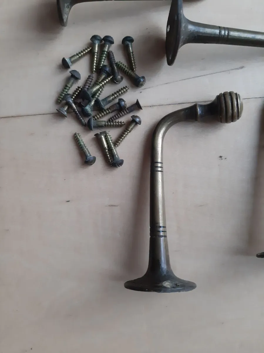 Brass coat hooks - Image 2