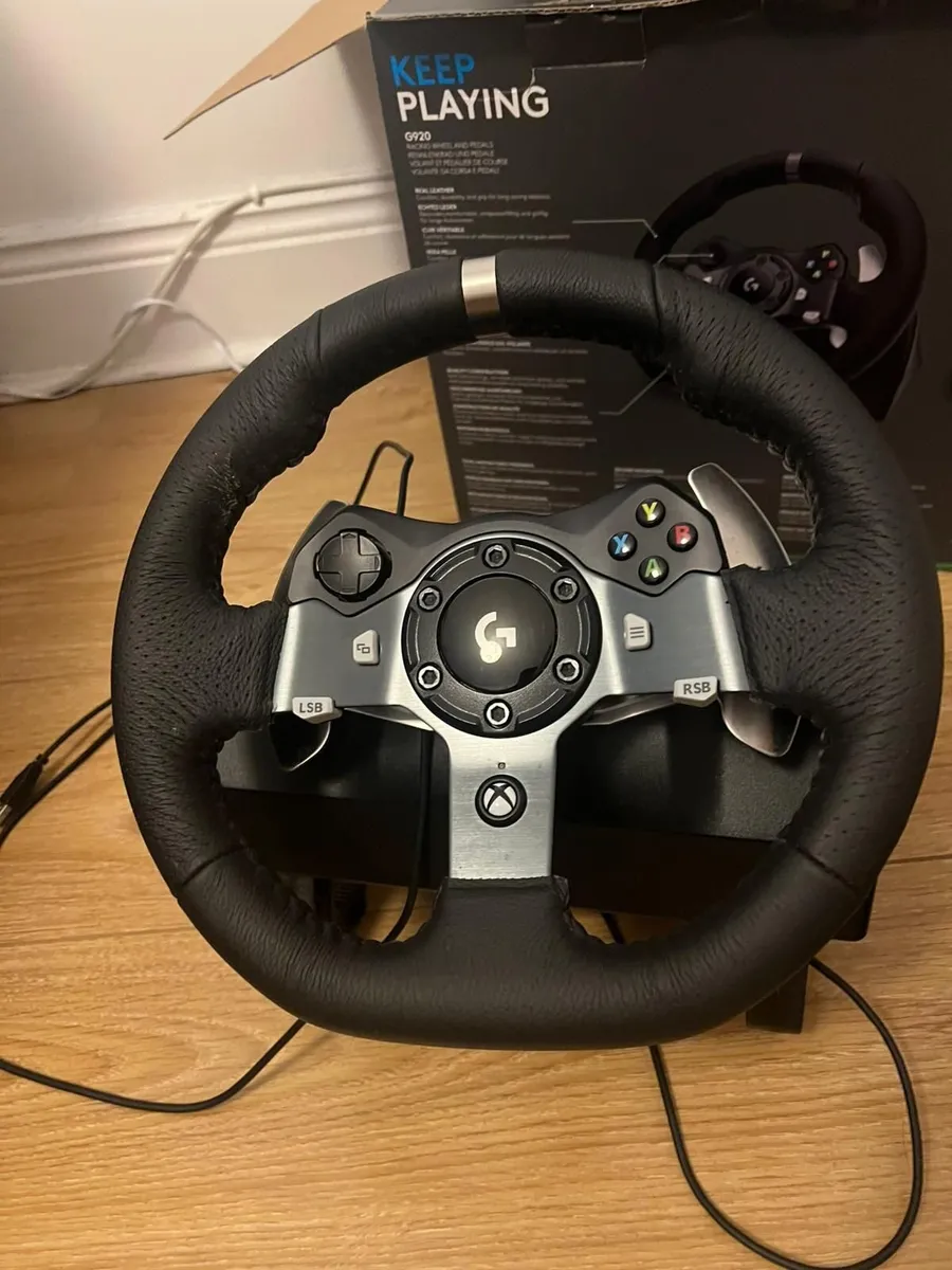 Logitech G G920 Gaming Steering Wheel + Hshifter - Image 4