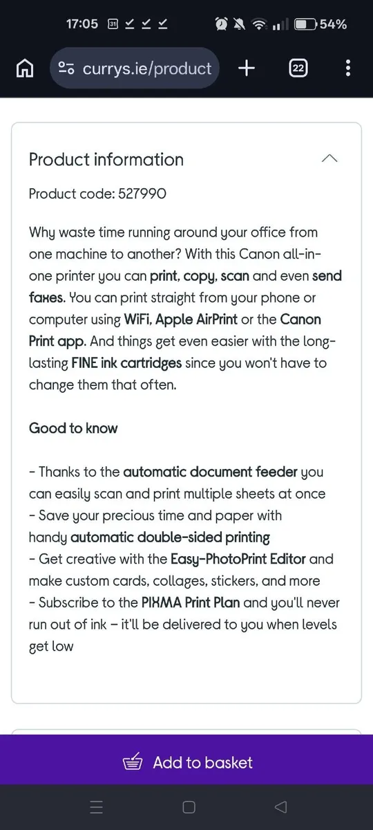 Canon PIXMA TR4755i Wireless Colour 4-in-1 Inkjet - Image 4