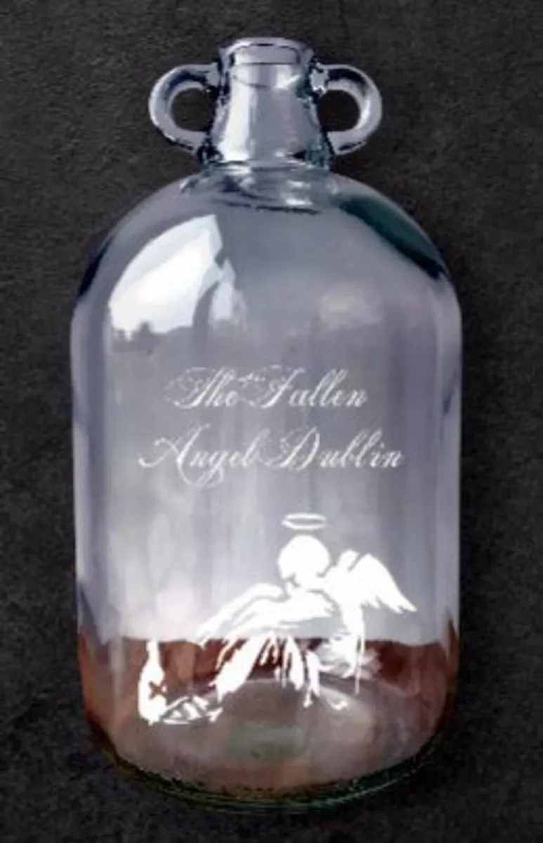 Vintage Dublin Pub Glass Demijohn - Image 3